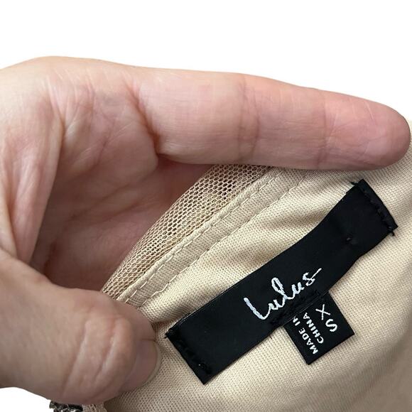 Lulus Perfectly Glowing Sequin Feather Tank Top XS Cropped Holiday Concert - Picture 6 of 11